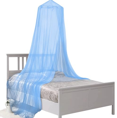 Moskitonetze Bett ，moskitonetz doppelbett,Reise Mückennetz bett,Hängendes Moskitonetz für Kinderbett,Insektennetz Baldachin für Hängematte Zuhause Reisen Camping Insektenschutz(60*250*1050cm, Blau)