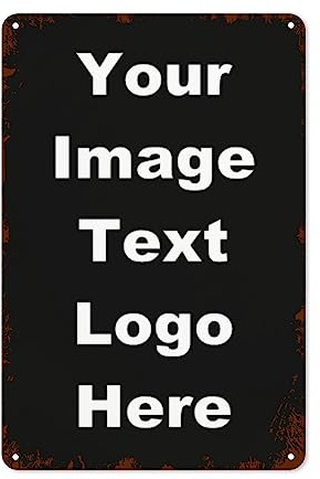 DJNGN Custom Sign, Personalisierte Metallschilder Custom Metal Poster Plaque für Büro Business Arbeitsplatz Büro nach Hause Lieferung Schilder