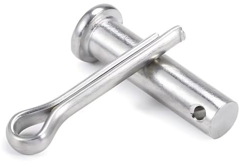 SYDARSYN Gabelkopfbolzen Einloch Gabelbolzen M16x40mm Flachkopf Scherstifte und Splinte (1 Stück)