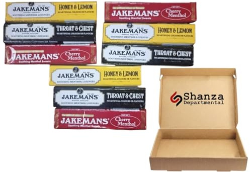Jakmens (Honey & Lemon Flavour - 3x41g), (3xThroat & Chest 41g) (3X Cherry Menthol 41g)