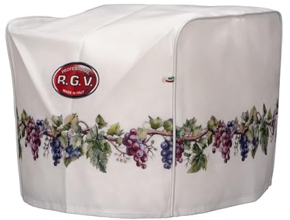 RGV 1935 Housse pour trancheuse - Élégance et protection avec motif raisin - 100% Made in Italy Polyester