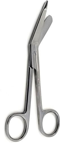 Nursing Bandage Scissors 5.5 Multi Color Paw Print Veterinary Nurse Scissors, Stainless Steel First Aid Scissors Ideal for Nurses, Medical Students, Paramedics, Vets, Utility First Aid (Silver)