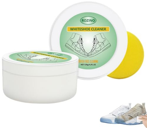 Eotmic Limpiador de zapatos blanco, crema de limpieza multiusos, limpieza sin agua, Blanco, white shoe cleaner