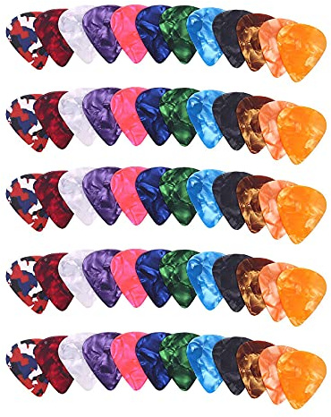 Gokeet 60Er Pack Abstrakte Kunst Gitarren Plektren, Einzigartiges Gitarren-Geschenk Für Bass-, & Akustik Gitarren Enthält 0.46Mm, 0.71Mm, 0.96Mm