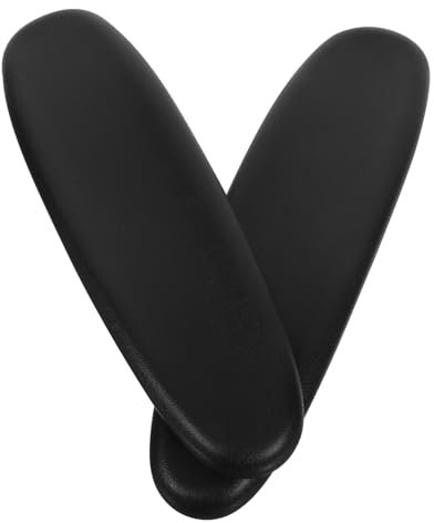 SWOOMEY 1 Paar Armlehne Für Drehstuhl Abdeckung Sitz Gepolstert Kupplung Gürtel Abs Stange Nachfüllung Liner Extender -theke Depot Griff Krücken Halten Armkissen Teil Pu Black