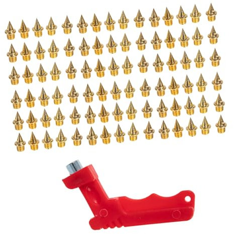 Toddmomy Clavos de Acero para Zapatillas de Correr, Antideslizantes y Resistentes Corrosión, para Pista de Plástico y Sprint 100-400