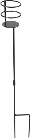 Toddmomy Metal Outdoor Beverage Holder Stand Adjustable Drink Bottle Stake Suitable for Beach Garden Camping and Patio Use Sturdy Support for Picnic Drinks