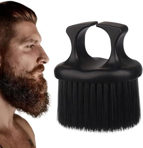 Bristle Beard Brush - Brosse À Articulations Pour Les Barbiers | Peignes Moustache Avec Anneau De Doigt Régulière La Barbe Adaptée Au Toilettage Barbe, L'utilisation Du Salon, Aux