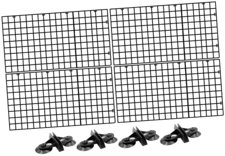 Abaodam Aquarium Lattice Plate Divider with Black Suction Cups Fish Tank Isolation Panel for Breeding Separation and Filter Platform Use