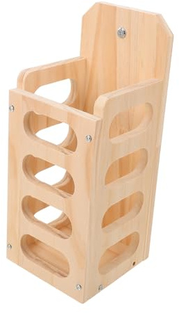 TOYZFRIENDY Großer Holz futterspender für Kaninchen und Meerschweinchen Langlebiger Grashalter mit Hoher Kapazität Verhindert Futterverschwendung Geeignet für Kleine Haustiere und Nager
