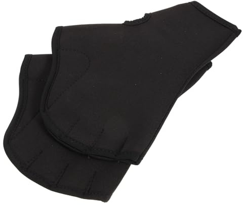 BESTonZON Guantes de Natación Palmeados Resistentes para Hombre y Mujer Protección de para Entrenamiento Acuático y Deportes de Agua para Buceo y Surf Talla Color Negro