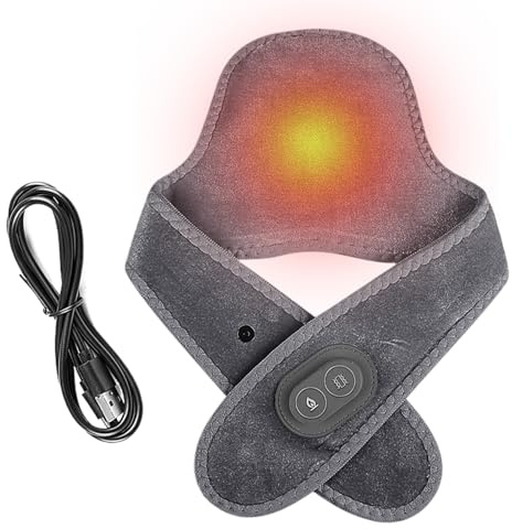 Enveloppe chauffante pour le cou | Masseur magnétique rechargeable | Coussin chauffant électrique pour le cou | pour soulager l'inconfort, la relaxation pour hommes et femmes, bureau, maison, voyage