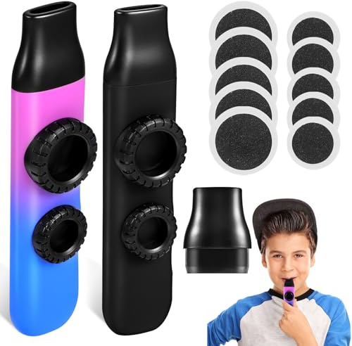 Kisangel 2 Sätze Teiliges Kazoo Ersatzmembranen Tragbares Blasinstrument für Musikliebhaber als Party geschenk und Begleitung zu Anderen Instrumenten