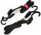 MAGMA 2 Pulpos Elásticos Planos de Sujeción 1m. Longitud Ajustable. Tensor Plano para no Dañar la Carga. Bungee Cuerda Elástica Equipaje Coche, Moto, Bici, Camping, Toldos, Lonas (Negro)