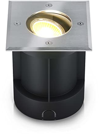 lambado® Bodeneinbaustrahler aussen schwenkbar für eine gezielte Ausleuchtung - Bodenstrahler außen mit Schutzart IP67 - Wasserdicht & Befahrbar