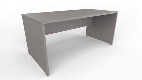 FBasic Scrivania Operativa in legno - Colore Stone Grey - 160x80x74