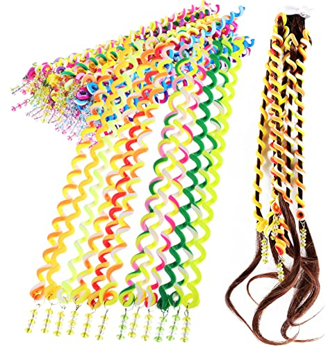42 STK geflochtenes Haar in Kinderfarbe Styling-Lockenwickler selber Machen Haarspiralen für Haarbänder Haarklammer Haardrehwerkzeug Haarschmuck für Zöpfe Weben flechten Zubehör