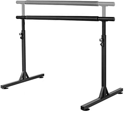 Ballettstange Tragbare Ballettstange aus Stahl mit Einstellbarer Höhe von 81–116 cm, 4 leistungsstarken Saugnäpfen, belastbar bis 200 kg (Color : Black, Size : 1.5M/5FT)