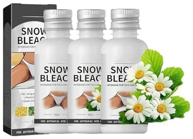 Deuiosna Snow Bleach Cream for for Private Part, Intimate Areas-Underarm, Neck, Armpit, Knees, Elbow Face and Body Skin (3Pcs)