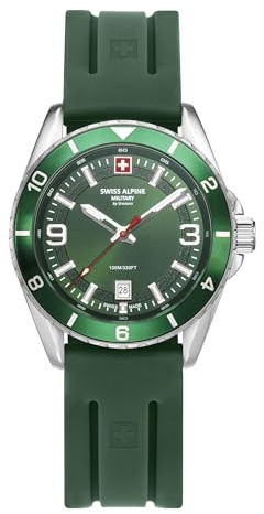 swiss alpine military Herren Uhr Analog Quarz 7034.1 Silikon