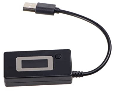 USB Voltage Current Tester 0-19999mah Black Plastic Meter