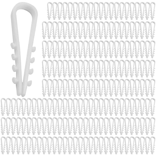 Thoquene 200 Stück Schlaufendübel, 3-13mm U Ttype Steckschlaufe Mauernutclip
