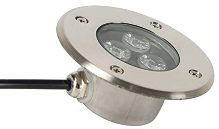 Ruiseawing Luces de estanque subacuáticas de acero inoxidable para acuario, jarrón, piscina, jacuzzi, accesorios de piscina, luces nocturnas