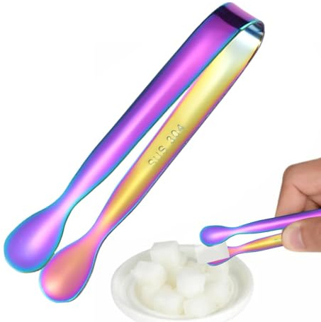 Zuckerzange aus Edelstahl, Servierzange, sichere Zange für Wurstwaren, tragbare Zuckerzange zum Servieren von Zucker, Grill, Teeparty