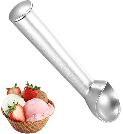 Aluminum Ice Cream Scoop,Icecream Scooper for Hard Ice Cream, Gelato, Ergonomic Handle, Durable Kitchen Tool for Easy Scooping