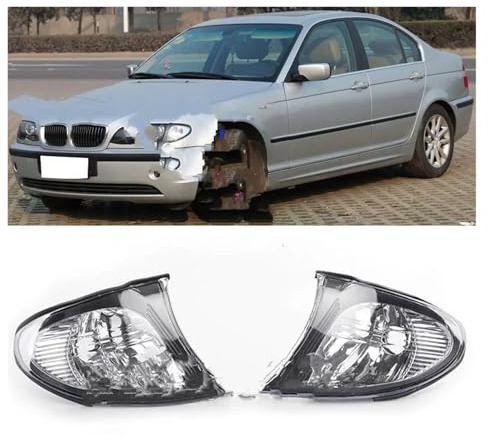 Faro principale Indicatori Di Direzione Della Luce D'angolo Per BMW E46 2002-2005 SERIE 3 320i 325i 330i Faro Testa Lam Segnale Luci D'angolo Accessori Fanale Proiettore(L and R)
