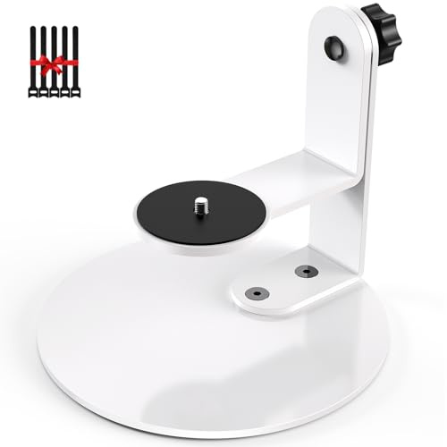 DAWASAPAT Projector Stand Table, Desktop Mount 360° Adjustable with 1/4 Screw, Projector Bracket Holder with Cable Ties for Indoor/Outdoor/Office
