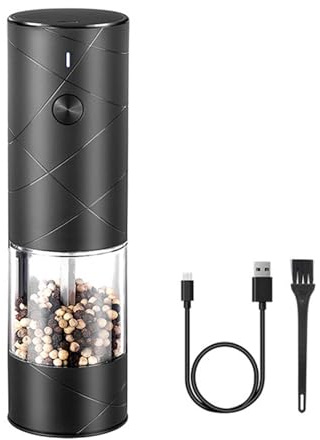 1. Rechargeable Electric Coffee Grinder & Mill Cordless Portable With Ceramic Adjustable Coarseness & LED Light Home Use Coffee Grinder