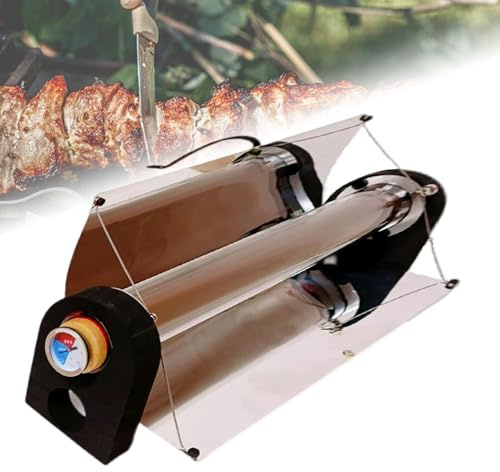 Fornello solare da campeggio, portatile, con manico, per cucinare cibo al sole, ideale per viaggi con zaino in spalla e all'aperto