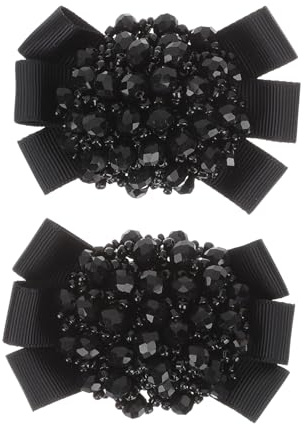 POPETPOP Clips de Zapatos con Lazo y Cristales para Tacones y Salones Adornos Elegantes para Fiesta y Boda Accesorios Decorativos para Mujer de Unidades