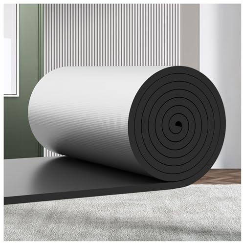 ocpcrn Radiator Heat Deflector Reflective Foil, Self-Adhesive Foam Soundproof Cotton Layer Van Insulation Roll Van, 5mm Thick Aluminium Foil Membrane Vapour Barrier(1mx2m)