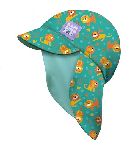 Bambino Mio, Gorro de baño Reversible con protección Solar UPF 40+ (0-6 Meses) para bebés y niños pequeños - Gatos Guays, para niños y niñas