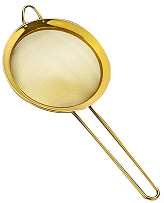 XXXXW Espumadera Colador Skimmer Skimmer Skimmer Skimmer Skimmer Skimmer Skimmer Filter con un Mango Largo Malla de Acero Inoxidable de Malla Fina Coladores de Cocina (Size : Medium)