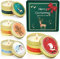 SCENTORINI Bougies Parfumées Noël Idee Cadeau Décorations de Noël (Bougie Pomme Cannelle, Bougie Bois de Cèdre, Bougie Pain d'Épices, Bougie Noble Wine