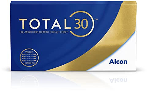 TOTAL30 lentes de contacto mensuales | 3 lentes | R 8.4 mm | D 14.2 mm | -01.00 dioptrías