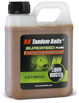 Tandem Baits SuperFeed Pure Booster Salziger Krebs | Karpfen Angeln ohne Mühe | Köder Große-Fische-Angeln | Karpfenzubehör Profis & Hobby-Angler 1000 ml