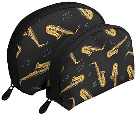 Neceser de saxofón, Bolso de Mano de Viaje para Mujeres y niñas
