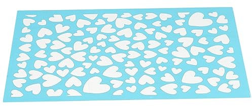 STOBOK 1 Blatt Siebdruck-Vorlage Siebdruck für Polymer-Ton Herz Ohrring Ohrringe -Vorlagen Siebdruckschablone für DIY tragbar Werkzeug Modell Kunsthandwerk Schimmel Polyester
