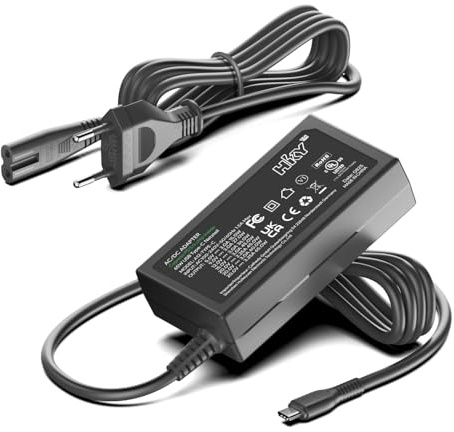 HKY Chargeur 65W USB C Ordinateur Portable pour XGIMI MoGo 2 Pro 1080P projecteur Portable câble d'alimentation MoGo 2 série XK04T ‎ XK03T XGIMI MoGo 2 Adaptateur d'alimentation pour projecteur