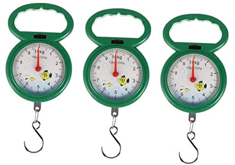 PACKOVE Tragbare Kunststoff Hakenwaage Federwaage 3 Stück Umweltschonendes Wiegewerkzeug Für Gepäck Angeln Haushalt Handlich Und Leicht