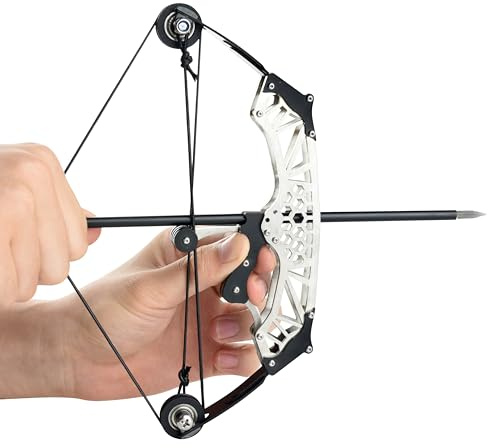 Juego de arquería compuesta con arco profesional, competición profesional, entrenamiento al aire libre, aventura, negro, hexagonal, estilo grande