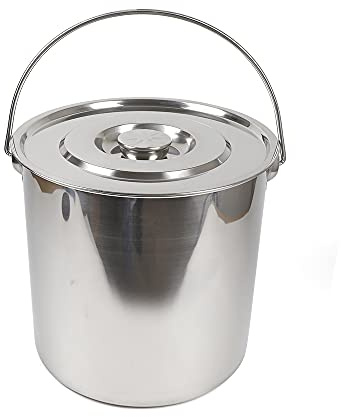 Pot à lait hermétique en acier inoxydable 201 - Seau à vin - Pot à lait - Bidon à thé - Multifonctionnel - Avec joint en silicone - 20 l