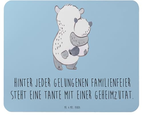 Mr. & Mrs. Panda Mauspad Tante Geheimzutat - Geschenk, Lachen, Büroausstattung, Familienfeier, Talent, Familie, Dankbarkeit, Mousepad, Computer