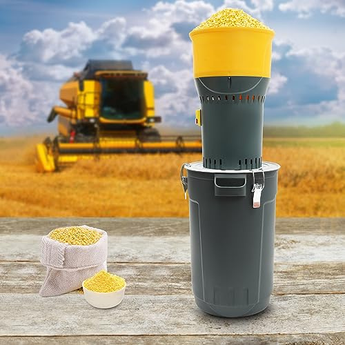 Elektrische Getreidemühle Futtermittel Mühle Futtermühle Mehl Mühle Schrotmühle Zerkleinerer mit 5 Siebe, 25L Eimer, Getreidemühle Maschine für Weizen, Gerste, Mais, Hafer