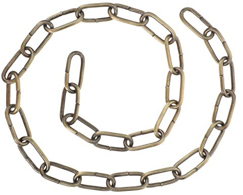 Alipis Chaîne De Lustre En Fer Léger 5 Carré, Accessoire à Suspendre Lampe Cristal, Finition Bronze Antique, Chaîne Décorative Résistante Pour Éclairage Intérieur, 1 Mètre