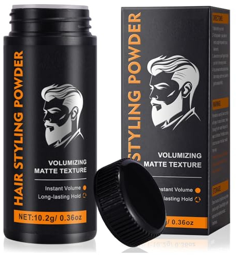 Natural High Hold Hair Volume Powder,Hair Texture Powder for Men,Matte Texture Long-lasting Hold and Easy to Apply with No Oil or Greasy Residue,Natural Look Mens Style,10g